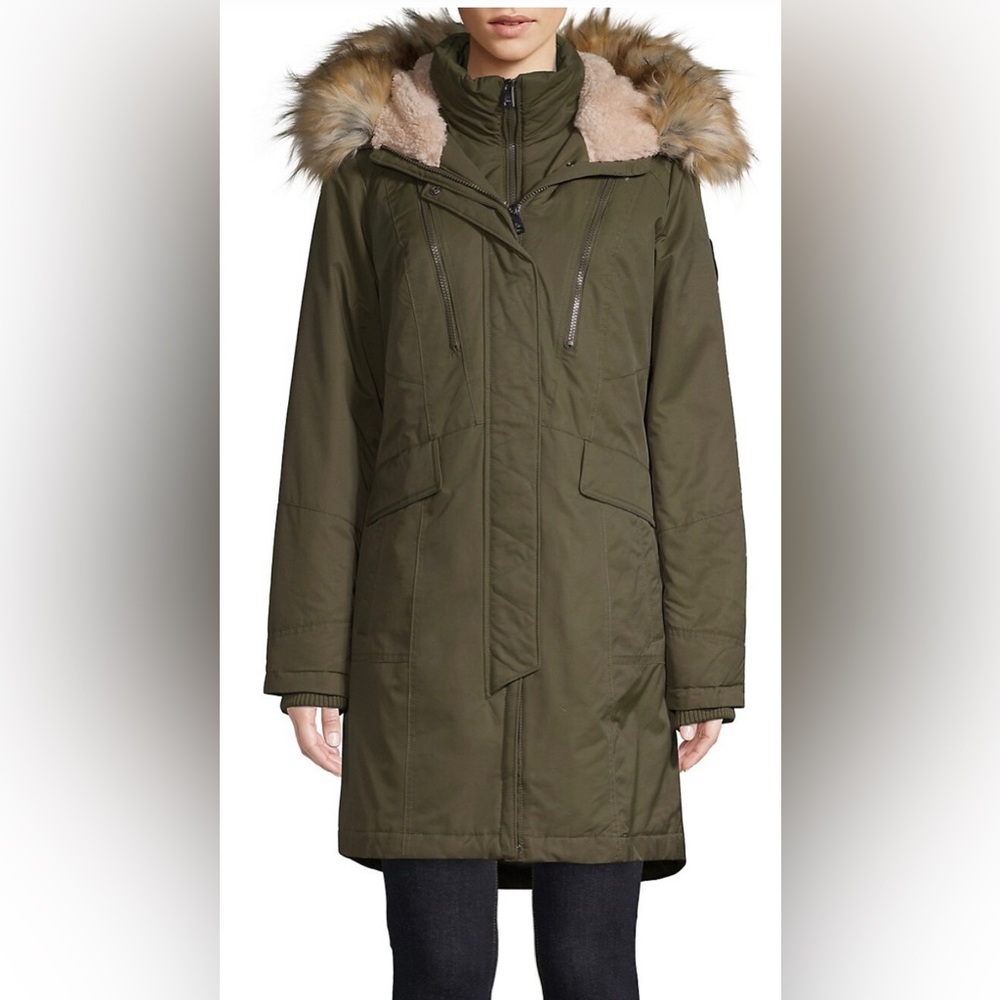 1 Madison Expedition Heritage Collection Faux Fur Hooded Parka Jacket (Size XL)